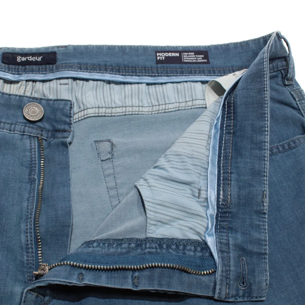 Gardeur NWT Denim Jeans Size 42 US Modern Fit Bradley in Blue Cotton Blend